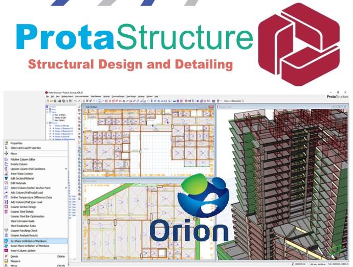 prota structure, orion design, detailing, analysis